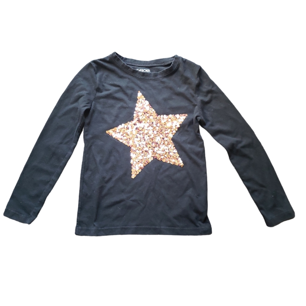 Black Cherokee Long Sleeve Tee